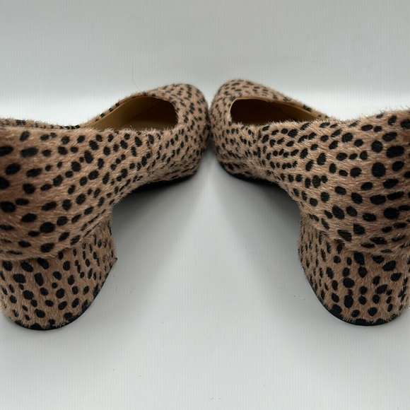 CL by Laundry Leopard Faux Mohair Classic Pump Block Heels Size 10M - Picture 6 of 11